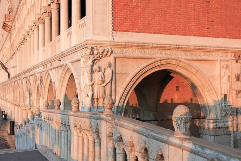 Doge's Palace, corner chapter of Noah's drunkenness with his sons Sem, Ham and Japhet, San Marco,