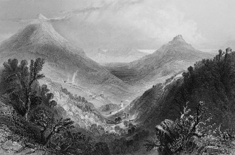 Glen of the Downs, Valley of the Downs Mountains, County Wicklow, East Ireland, idyllic mountain