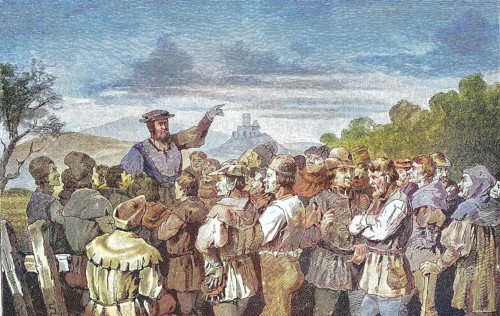 German Peasants' War, 1524-1526, Jos Friz speaks to the conspirators on the Hartmatte. Joss Fritz