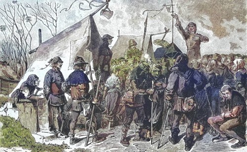 German Peasants' War, 1524-1526, Pfeiferhänslein preaches, Hans Böhm or Hans Behem, Pauker von