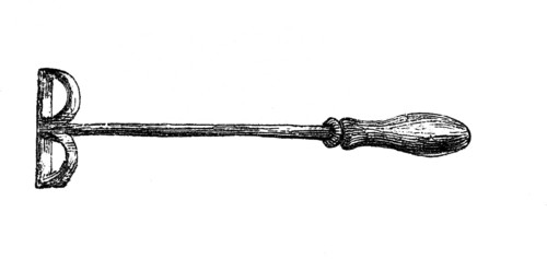 Instrument of torture. Brand marker. Branding was understood as a corporal punishment in the Middle