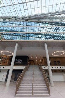 EUREF-Campus Düsseldorf, access to the offices, European Energy Forum for Climate Protection and