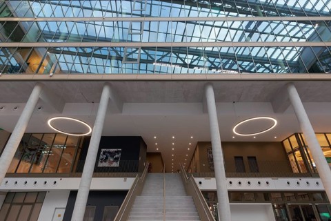 EUREF-Campus Düsseldorf, access to the offices, European Energy Forum for Climate Protection and