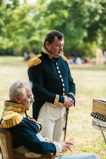 Slavkov u Brna, Czech Republic, Eastern Europe. Emperor Bonaparte played by Roberto Colla and his