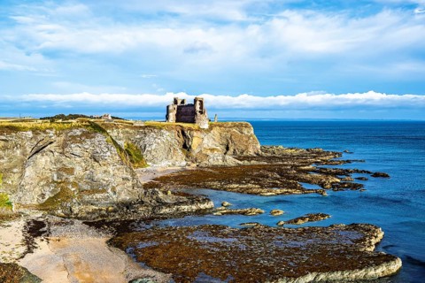 Ruins of Tantallon Castle, North Berwick, East Lothian, Scotland, UK