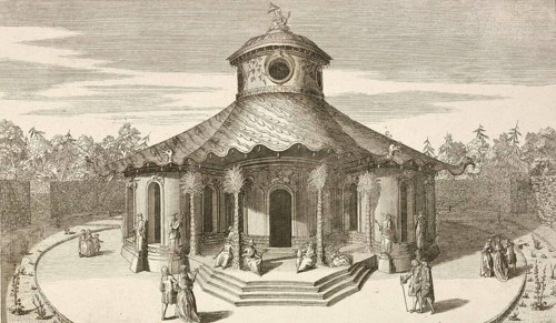 The Japanese House in the Royal Garden of Sanssoucy, Sanssouci in Potsdam, around 1850, Germany,