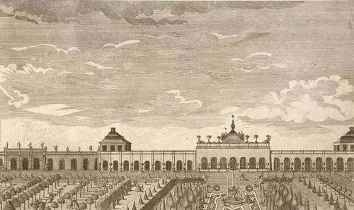 Royal pleasure palace Monbijoux in Berlin, around 1850, Germany, authentic, digitally restored