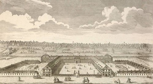 Royal House of Invalides in Berlin, around 1850, Germany, authentic, digitally restored