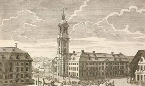Large Friedrichs Hospital and Orphanage in Berlin, around 1850, Germany, authentic, digitally