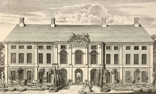 Royal Pleasure Palace in Schönhausen, garden side, around 1850, Germany, authentic, digitally