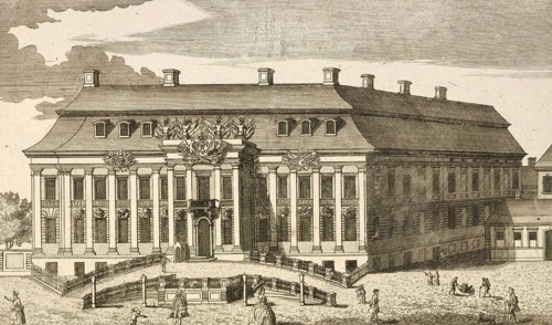 Crown Prince Palace in Berlin, around 1850, Germany, authentic, digitally restored reproduction