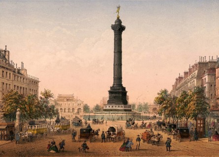 Place de la Bastille is one of the most historic squares in Paris and marks the place where the
