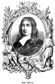 John Milton (1608-1674) English poet and politician under Oliver Cromwell, writings against the