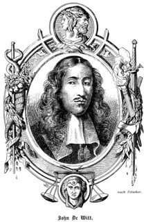 Juhan or Jan de Witt (1625-1672) Council pensioner of Holland, first statesman of the Republic of
