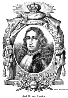 Carlos II, King Carlos II of Spain (1661-1700) colonial power, King of Naples and Sicily, King of