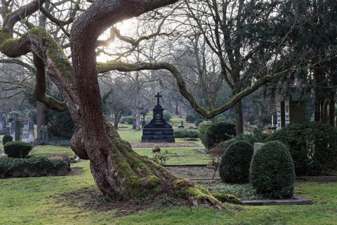 Gartendenkmal Düsseldorfer Nordfriedhof, park-like complex, Düsseldorf, North Rhine-Westphalia,