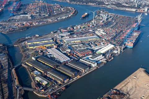 Tollerort, container loading, unloading, container, warehouse, logistics, container port Hamburg,