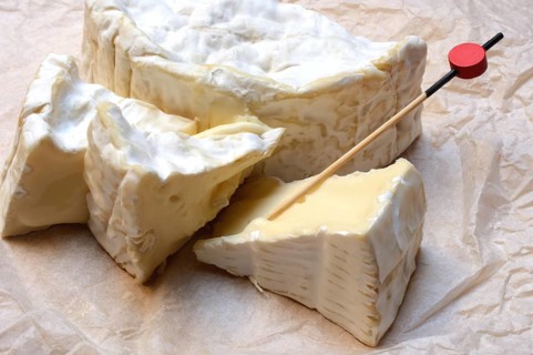 French Camembert in pieces, France