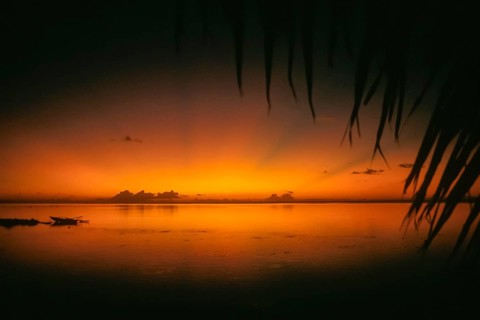 South Seas sunset, Tahiti, French Polynesia