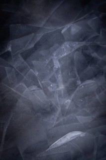 Ice sheets form abstract pattern on a frozen lake, ice, winter, Finland