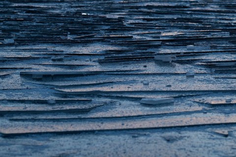 Sliced pieces of ice, blue ice, winter, Finland