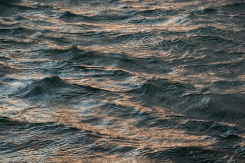 Silvery-grey waves, smudge effect, long exposure, sea, Gulf of Finland, Finland