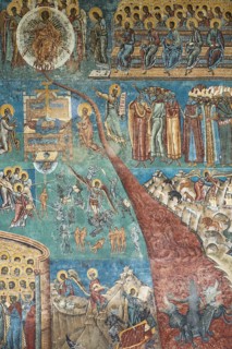 The Jesse root, detail of the Last Judgment wall frescoes, Vorone? Monastery Church, 1547, Vorone?,