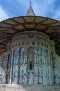 Vorone? Monastery Church of St. George with wall frescoes, 1547, Vorone?, Romania