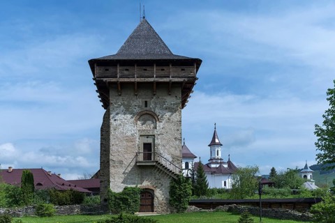 Tower at Humor Monastery, Gura Humorului, Romania