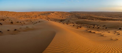 Sand dunes in the Wahiba Sands desert, Oman