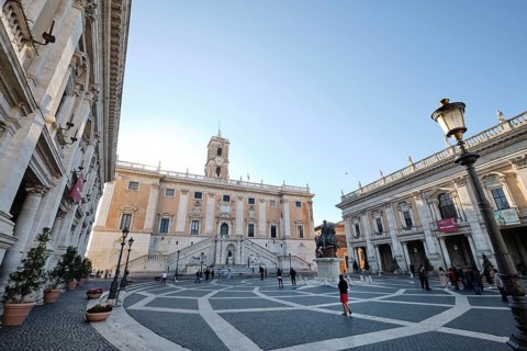 Palazzo Nuovo, Palazzo Senatorio (Senatorial Palace), Palace of the Conservators (Palazzo dei
