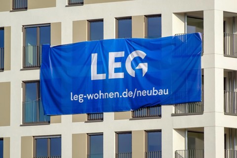 Essen, North Rhine-Westphalia, Germany - residential construction in the Ruhr area. New building