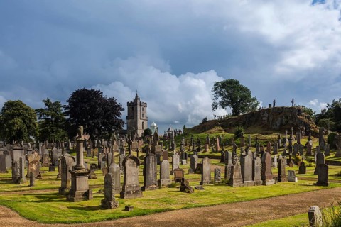 Stirling, Scotland, UK. A historic cemetery