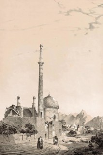 Baba Soukhteh Mosque, Mosquee Baba-Souctah, historical building in Isfahan, Iran, authentic,