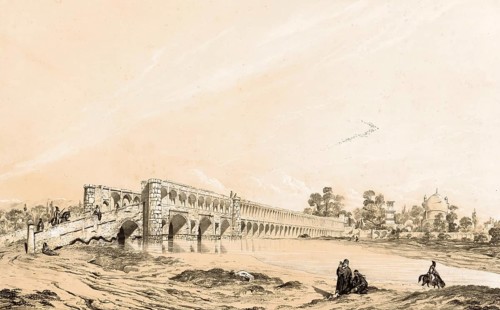 Pont de Djoulfa, Si-o-Se-Pol Bridge or the Khaju Bridge in Isfahan, located near the Armenian