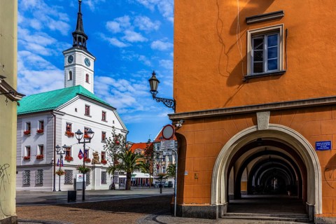 Rynek, historic market square, 14th century, Gliwice, Poland