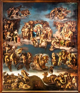 The Last Judgment after Michelangelo's fresco in the Sistine Chapel, unknown German painter 18th