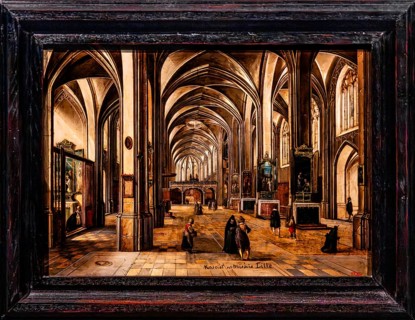 Interior of a Gothic church, Hendrik van Steenwijck II, around 1605, Czartoryski Museum, 1796,