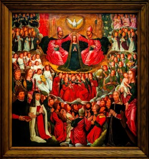 Coronation of the Virgin Mary, Adriaen Issenbrant School, Bruges 1540, Czartoryski Museum, 1796,