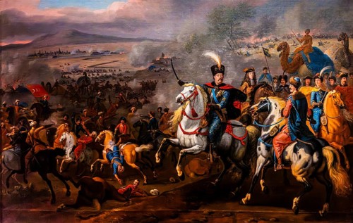 Victorious Battle of Kahlenberg 1683 led by Polish King John III Sobieski against the Ottoman