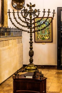 Hanukkah chandelier, 19th century, Old Synagogue — Museum of Krakow's Jewish History, 15th century,