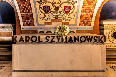 Tomb of Karol Szymanowski, composer, pianist, teacher and music critic, 1882—1937, crypt of the