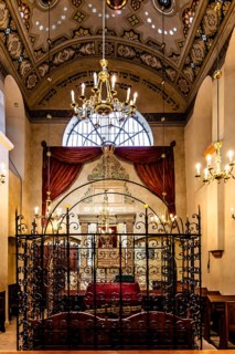 Bima, Remuh Synagogue, 1553, one of two synagogues still in use today, Kazimierz Jewish Quarter,