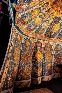 Ottoman grand tent, 17th century, artistic craftsmanship, captured during the Ottoman Siege of