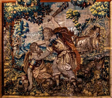Tapestry with Hercules, Wawel Royal Castle, former residence and seat of government of the kings of