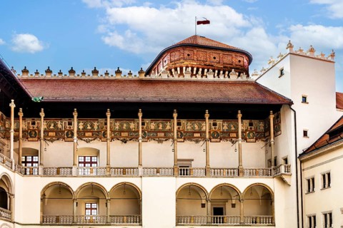 Arcades of the North and East Wings, Wawel Royal Castle, former residence and seat of government of