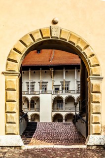 Entrance portal to the courtyard, Wawel Royal Castle, former residence and seat of government of