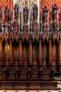 Choir stalls, Dominican Basilica, 1222, Krakow, Poland