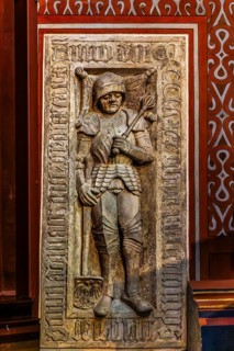 Tombstone, Franciscan Church, 1249, Krakow, Poland
