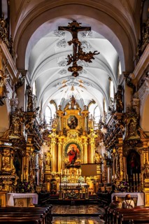 Baroque altar, St. Florian's Church, 1216, Krakow, Poland